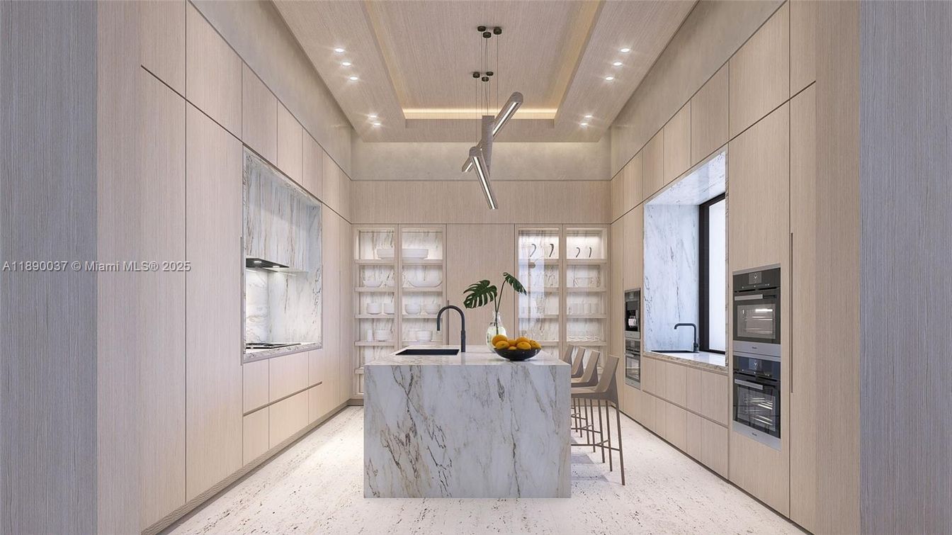 Interior, Kitchen, Pendant Lights, Recessed Lighting, Stainless Steel Appliances