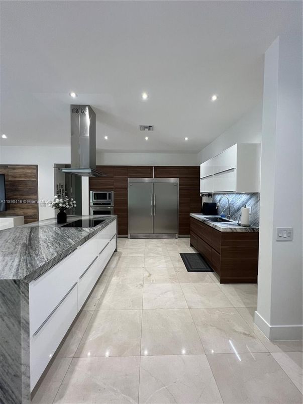 Interior, Kitchen, Recessed Lighting, Stainless Steel Appliances