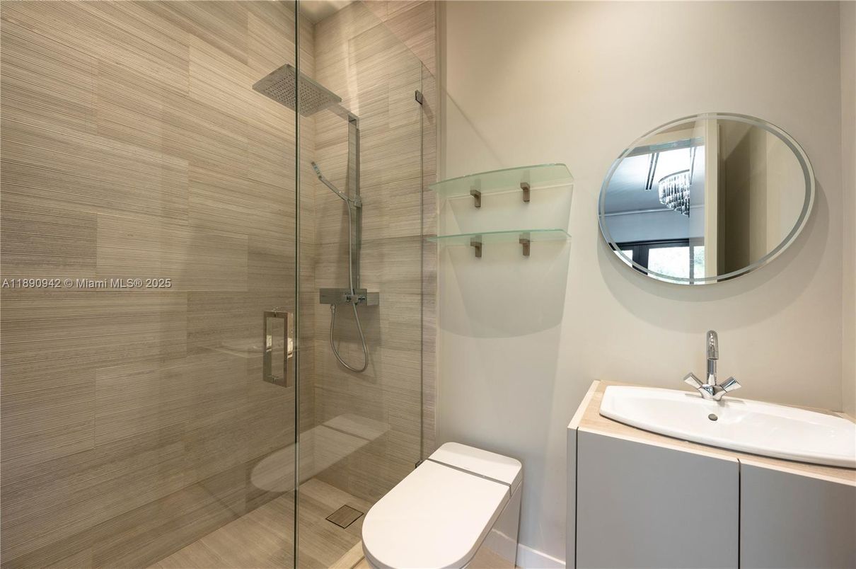 Bathroom, Glass Shower, Interior
