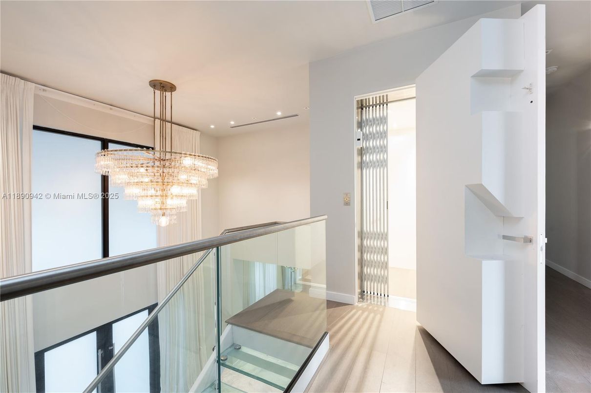 Chandelier, Interior, Recessed Lighting