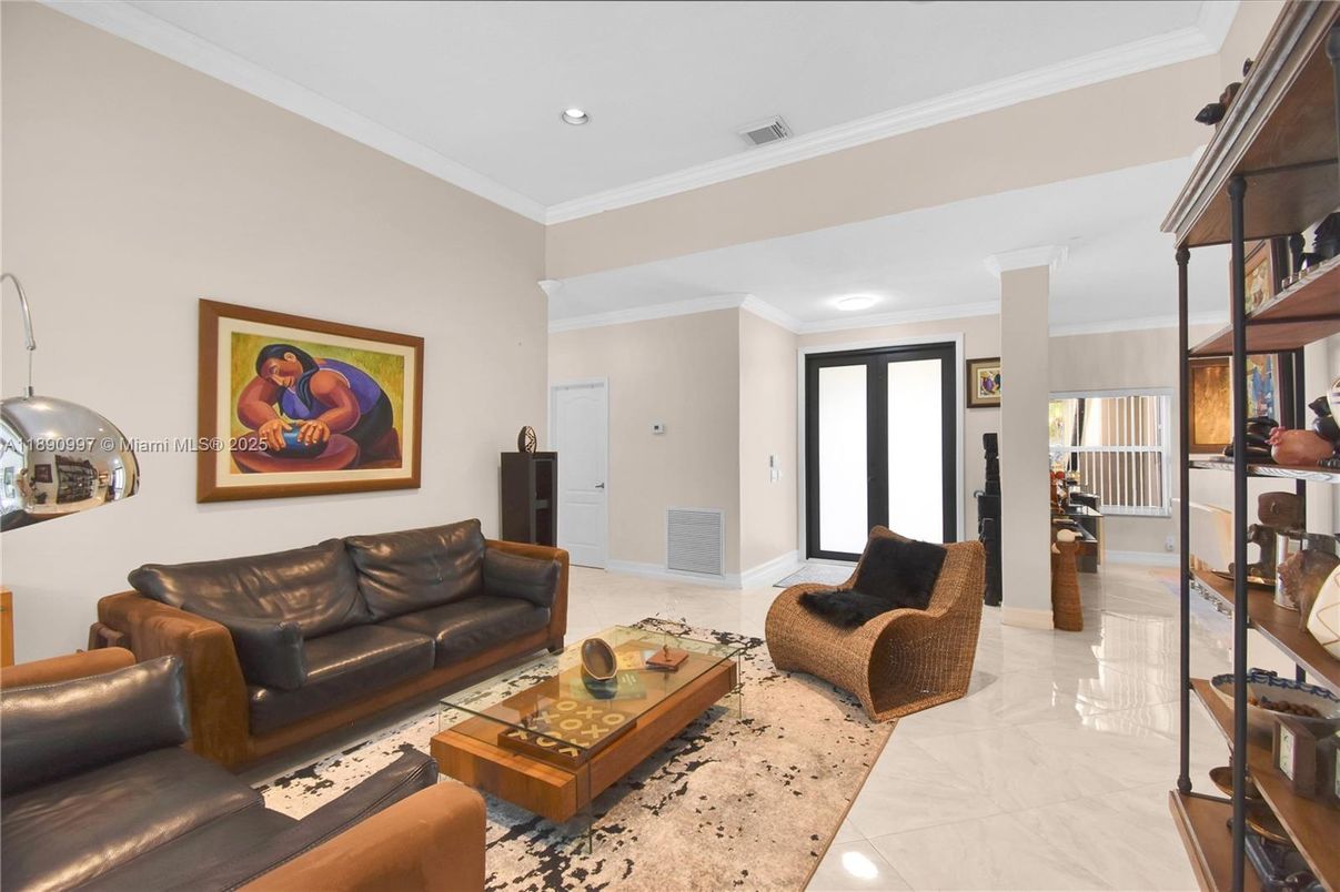 Interior, Living room, Marble, Recessed Lighting