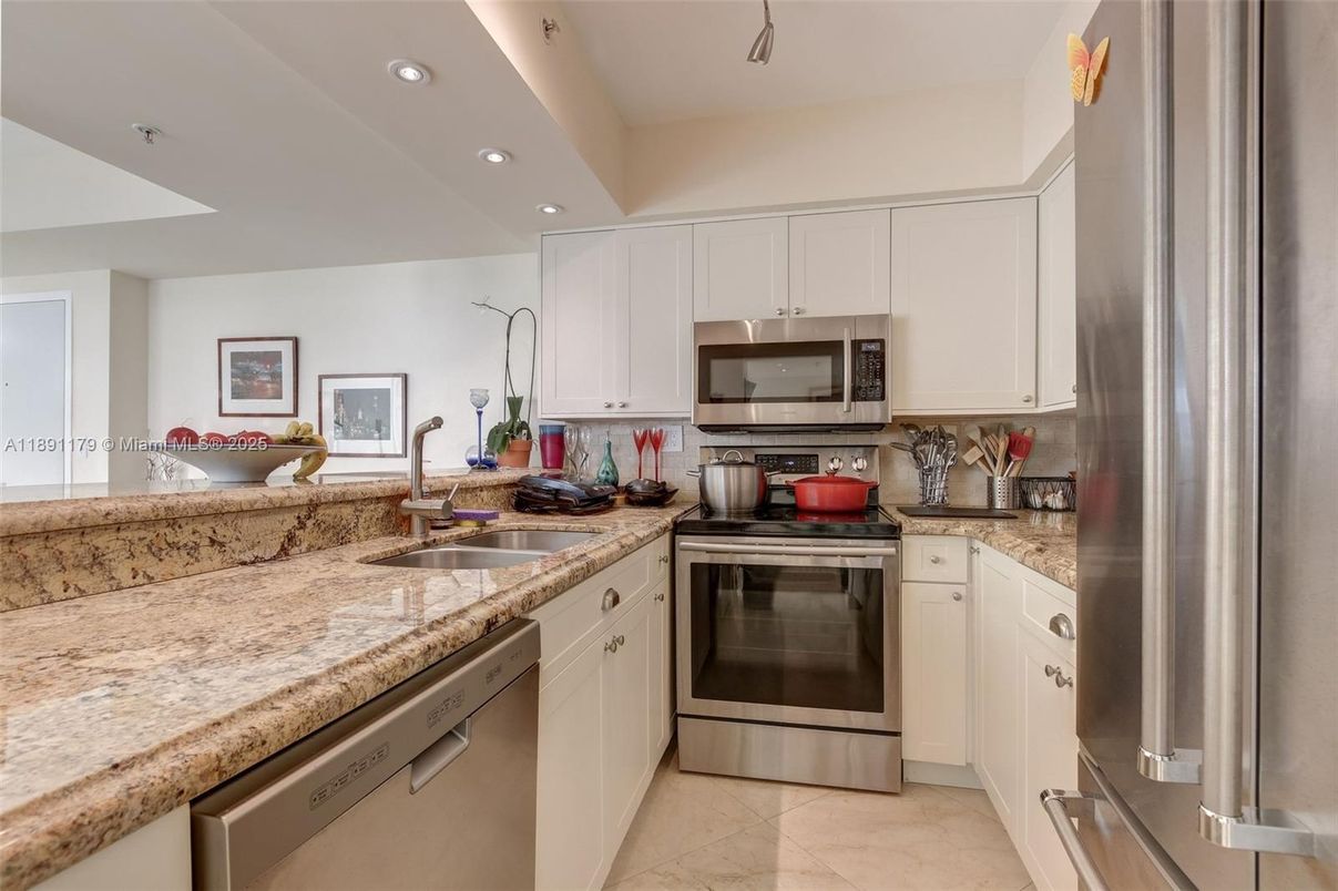 Interior, Kitchen, Recessed Lighting, Stainless Steel Appliances