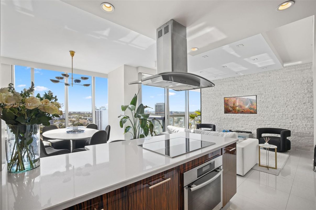 Dining room, Interior, Kitchen, Living room, Recessed Lighting, Stainless Steel Appliances, Water