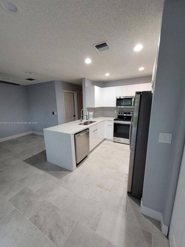 Interior, Kitchen, Recessed Lighting, Stainless Steel Appliances