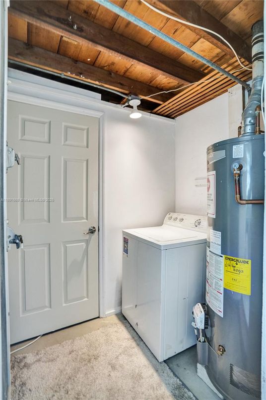 Interior, Washer, Wooden Beams, Wooden Ceilings
