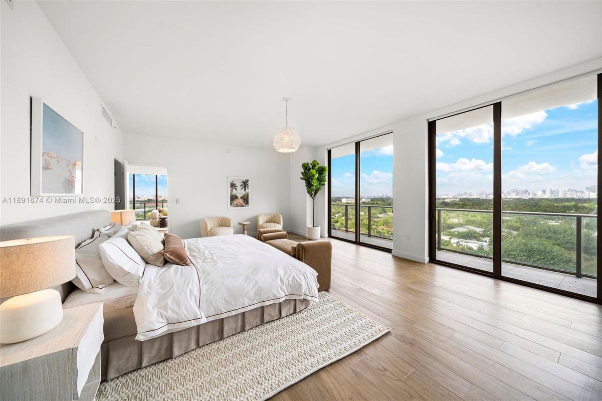 Bedroom, Chandelier, Interior, Wood Texture Flooring