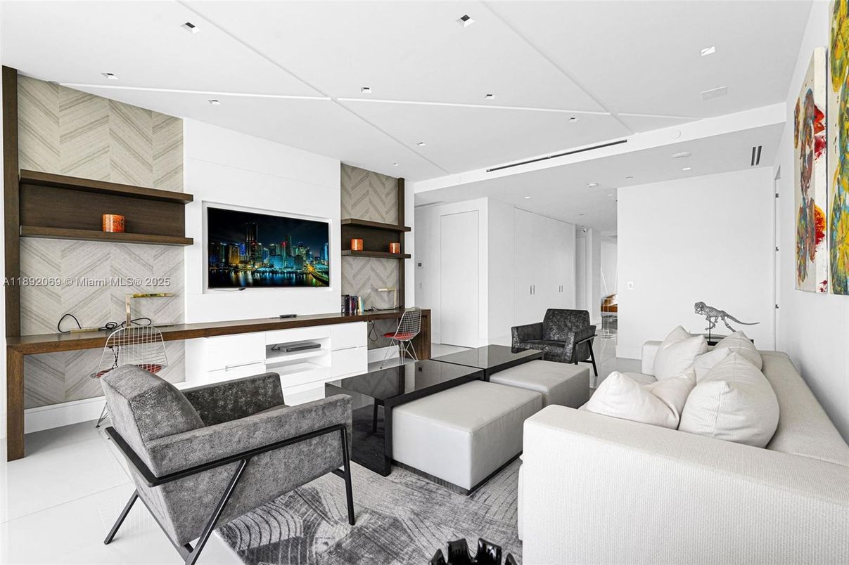 Interior, Living room, Recessed Lighting