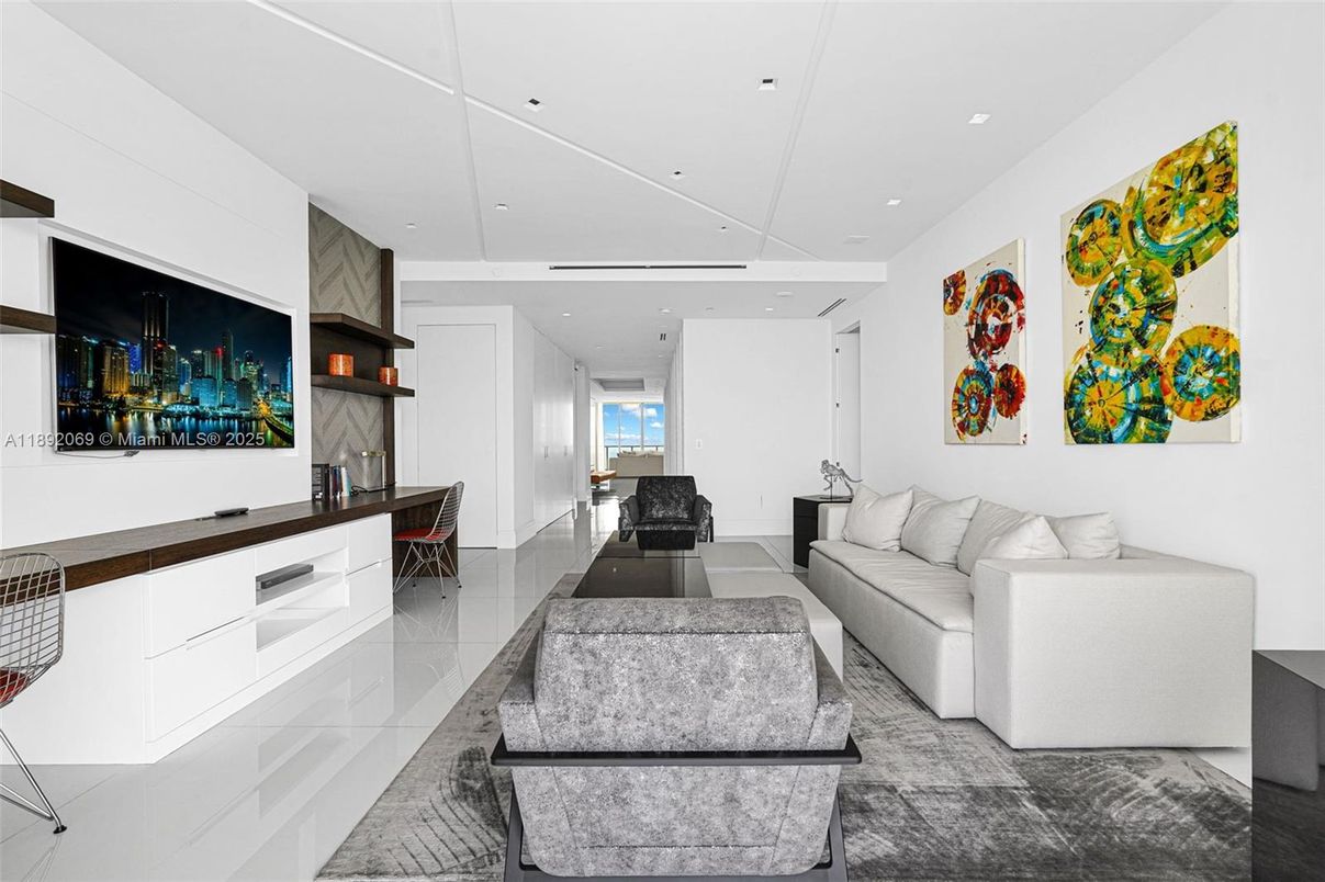 Interior, Living room, Recessed Lighting