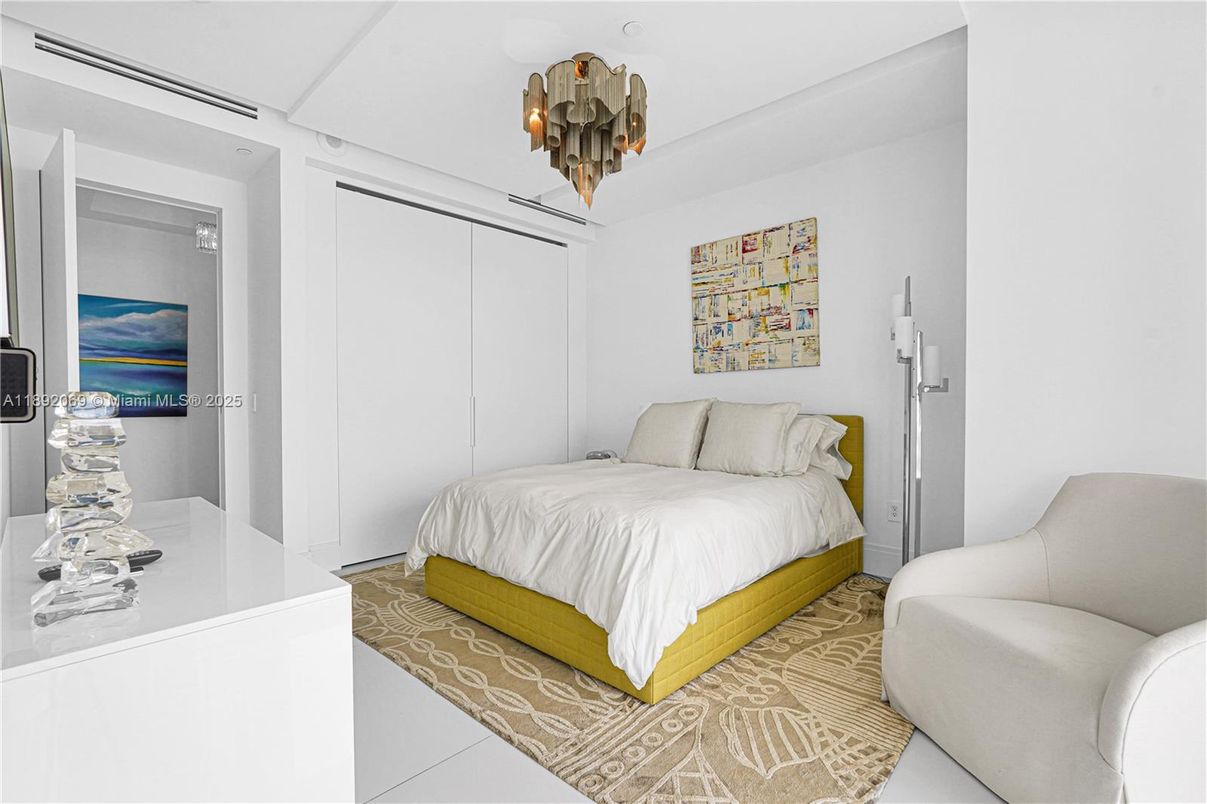 Bedroom, Chandelier, Interior