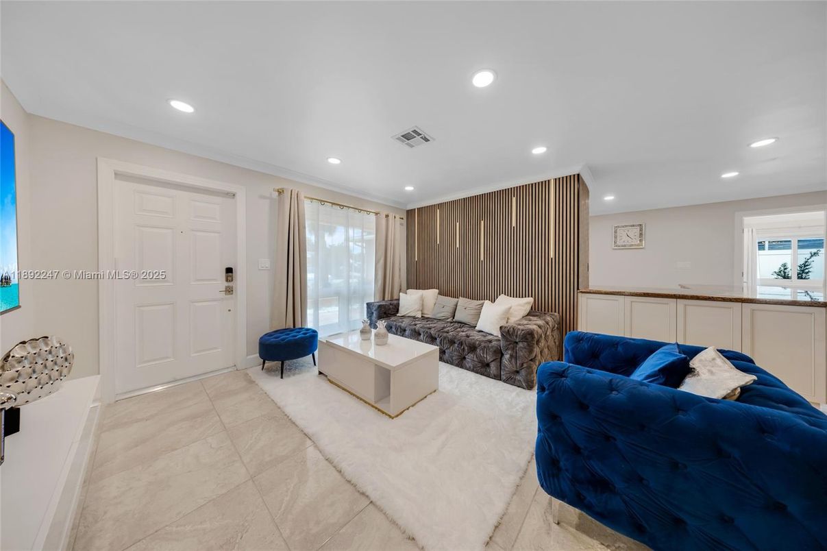 Interior, Living room, Recessed Lighting