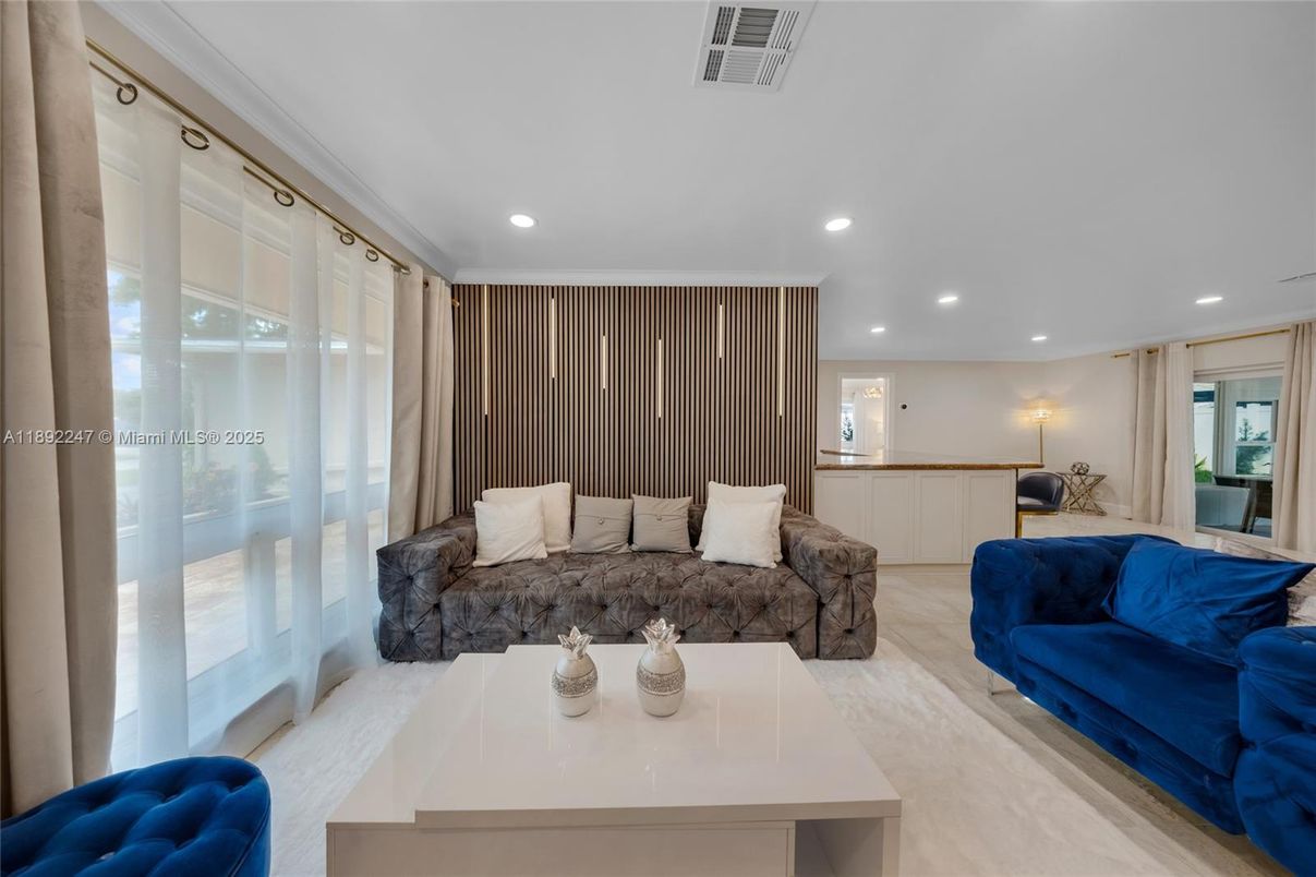 Interior, Living room, Recessed Lighting