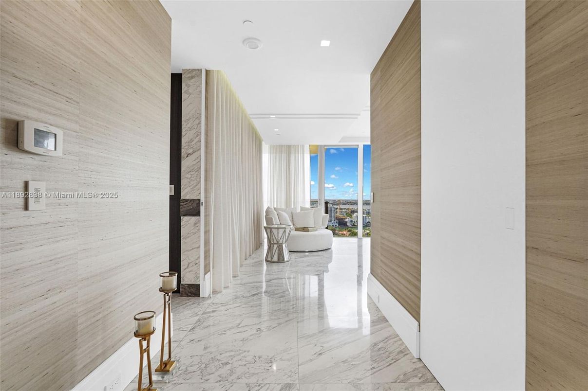 Interior, Marble, Recessed Lighting, Water, Wooden Walls