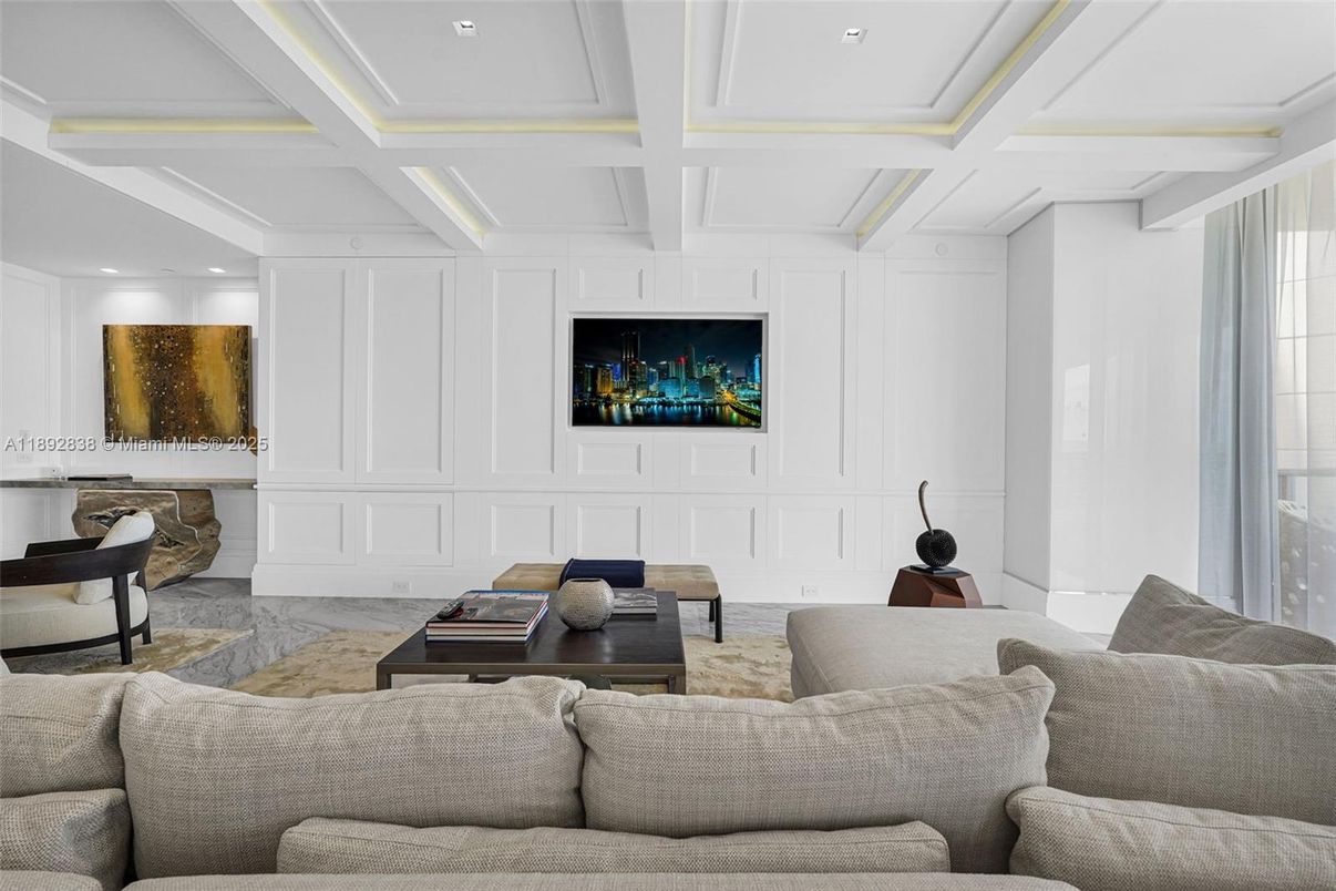 Interior, Living room, Recessed Lighting