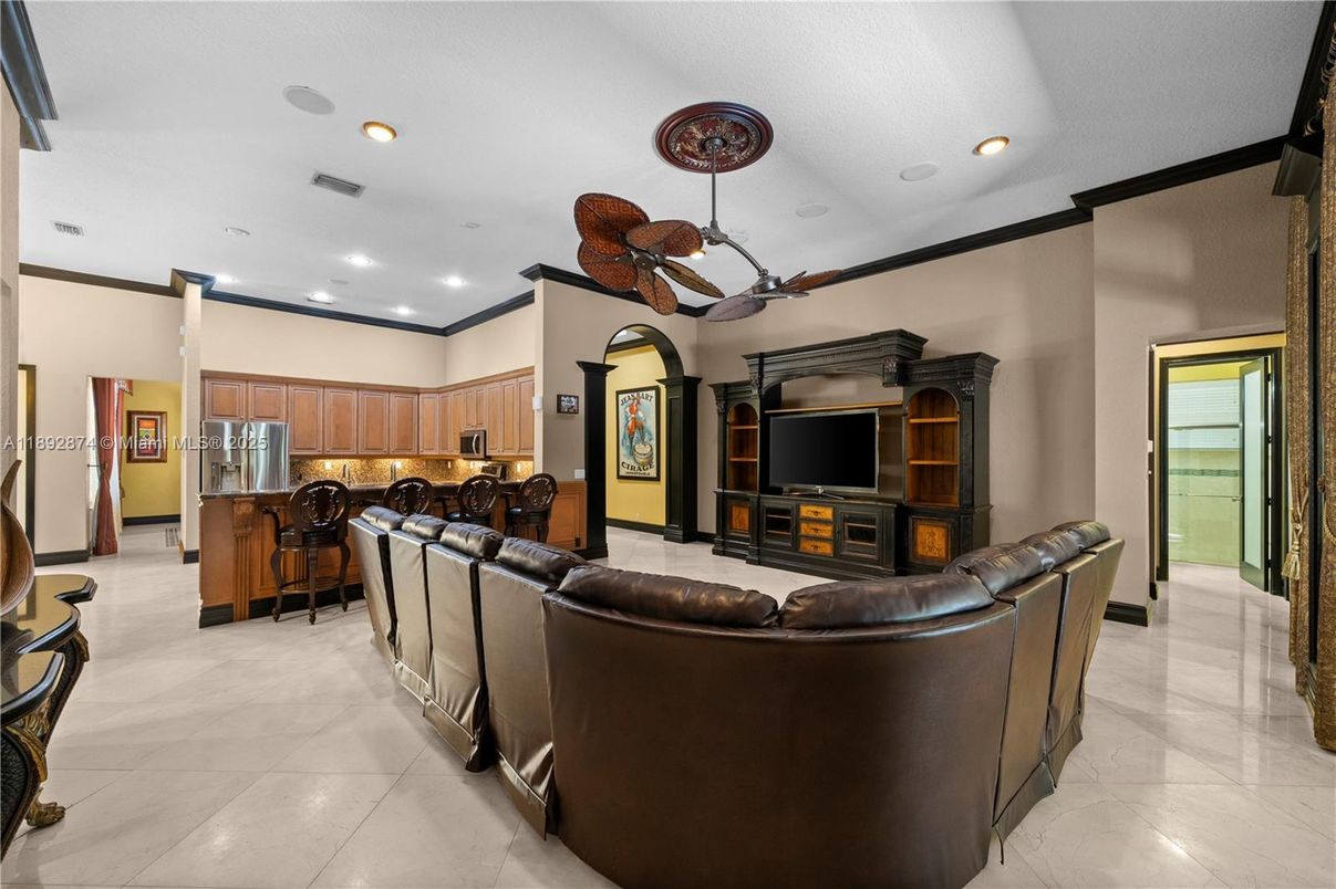 Interior, Kitchen, Living room, Recessed Lighting