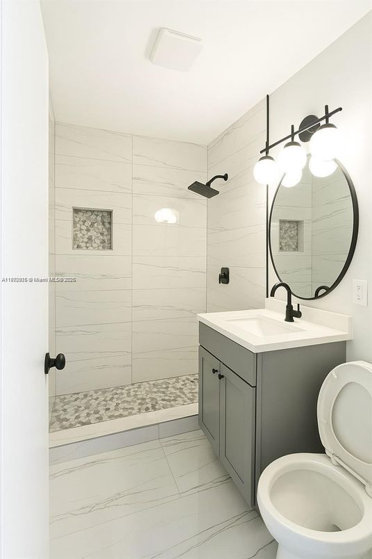 Bathroom, Glass Shower, Interior, Marble, Marble Walls