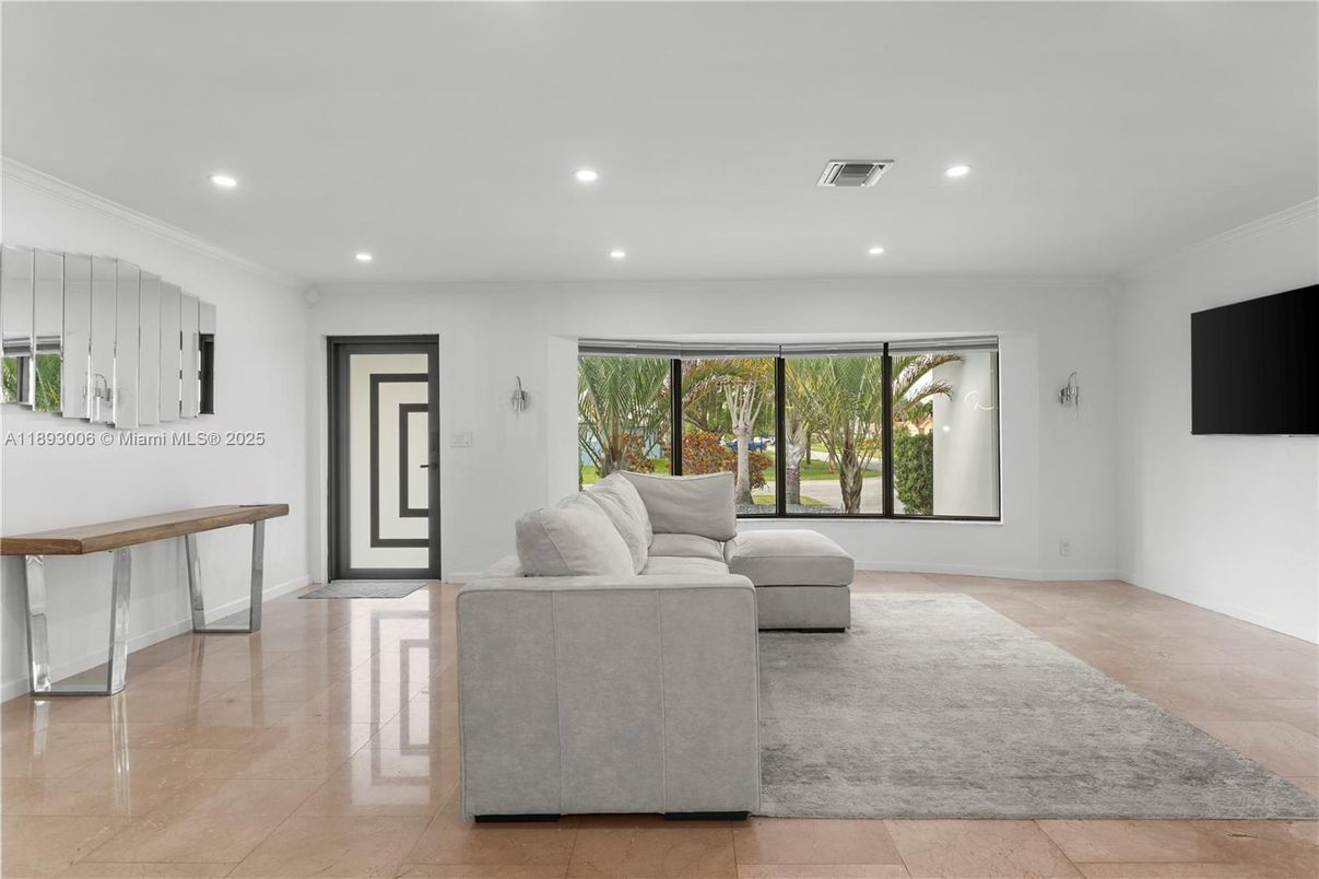 Interior, Living room, Recessed Lighting