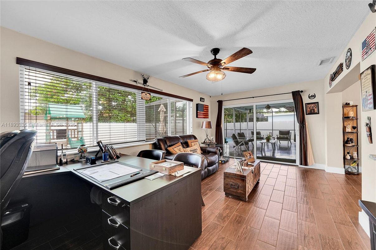Home Office, Interior, Wood Texture Flooring