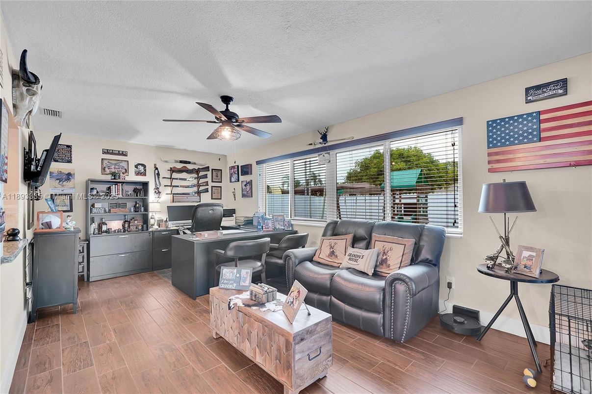 Home Office, Interior, Wood Texture Flooring