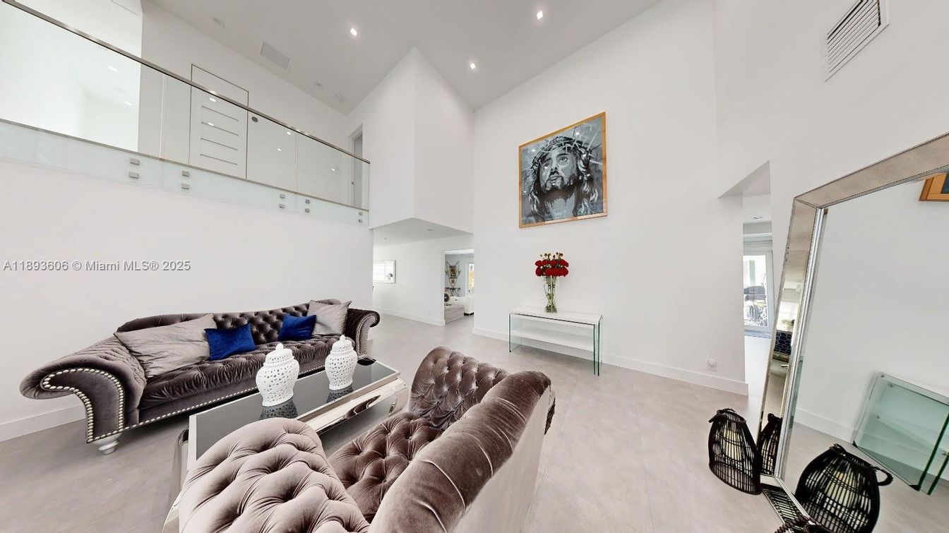 Interior, Living room, Recessed Lighting