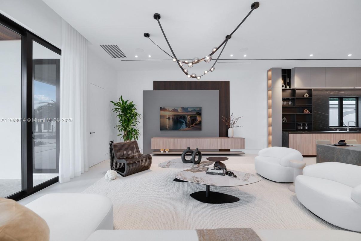 Interior, Living room, Pendant Lights, Recessed Lighting