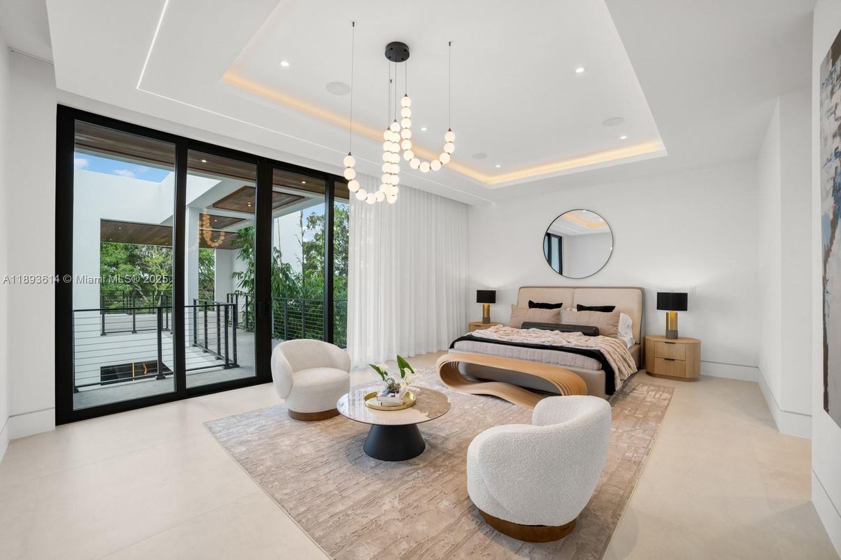Bedroom, Interior, Pendant Lights, Recessed Lighting