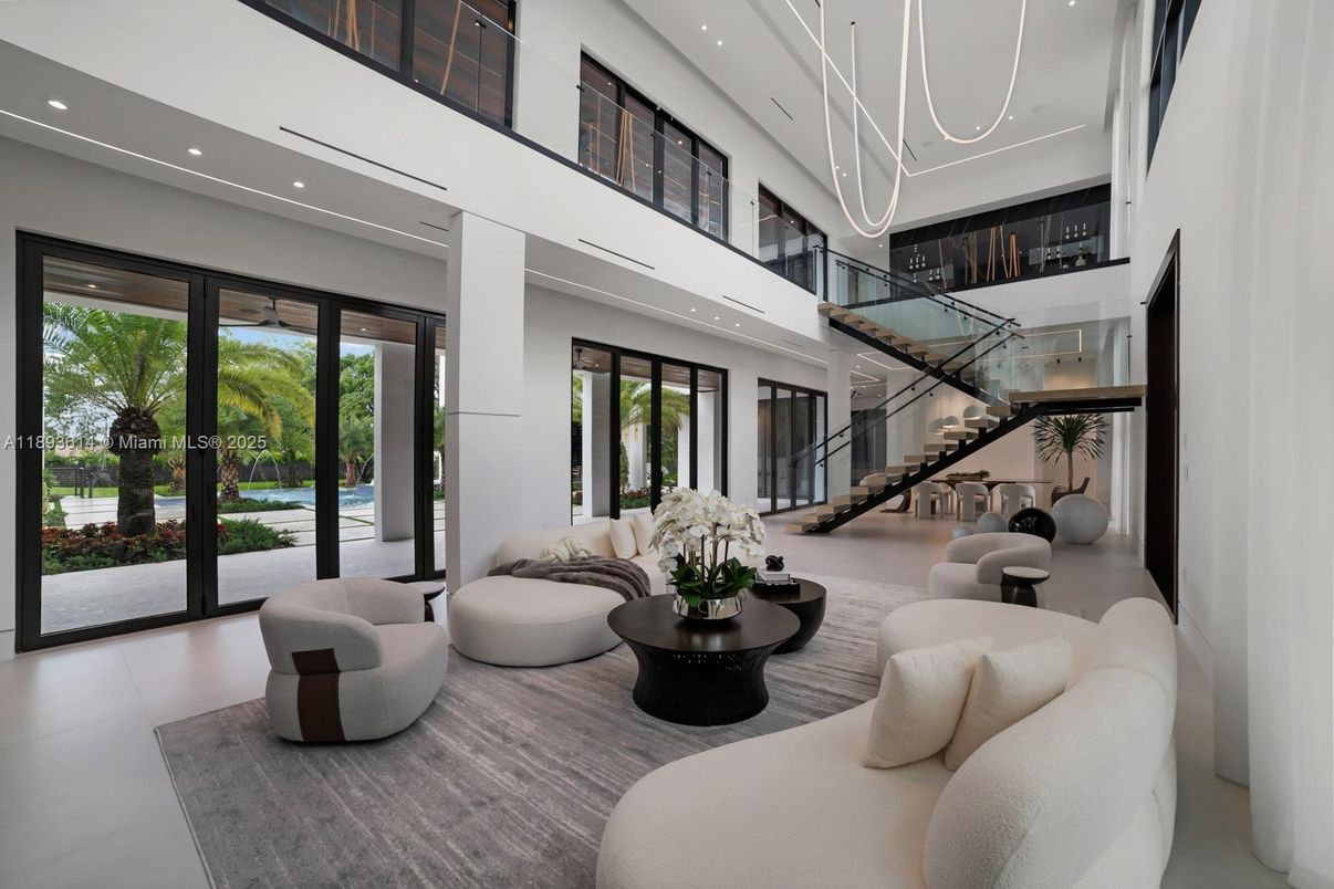 Interior, Living room, Recessed Lighting
