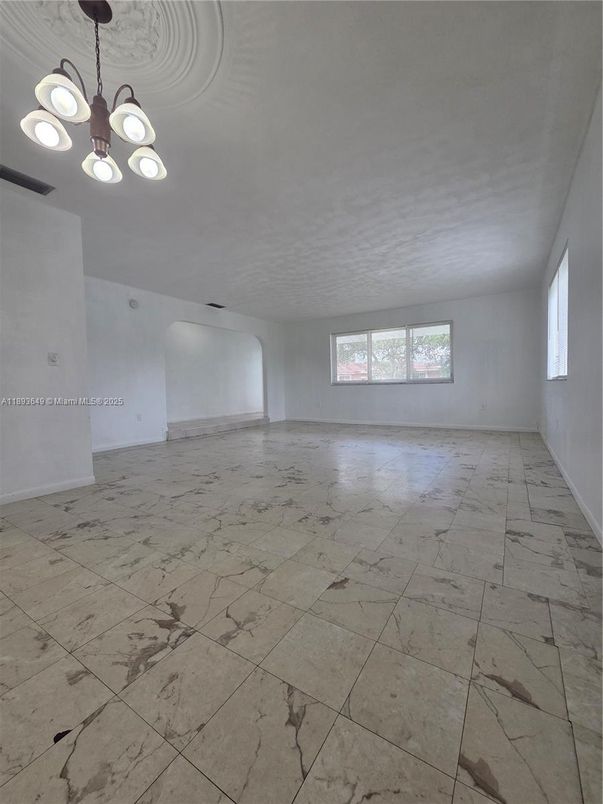 Chandelier, Empty room, Interior, Marble, Pendant Lights