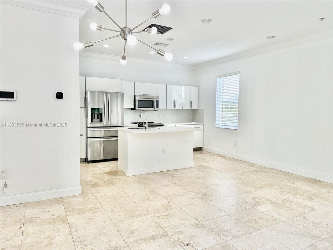 Interior, Kitchen, Pendant Lights, Recessed Lighting, Stainless Steel Appliances