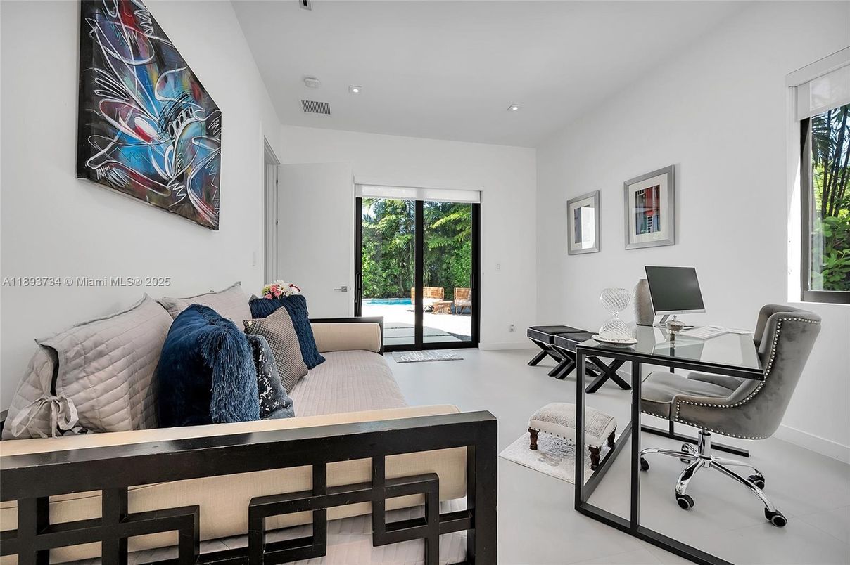 Home Office, Interior, Recessed Lighting