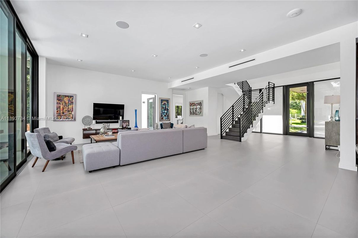 Interior, Living room, Recessed Lighting