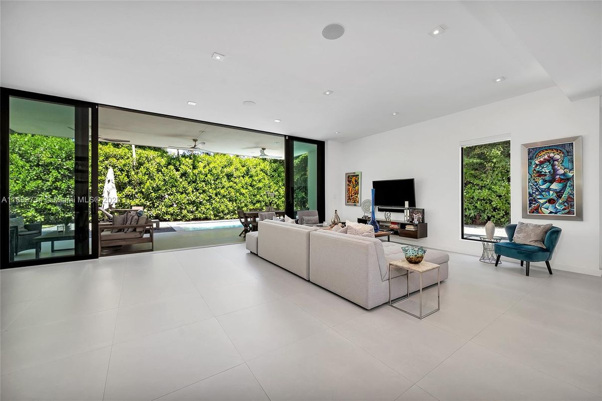 Interior, Living room, Recessed Lighting