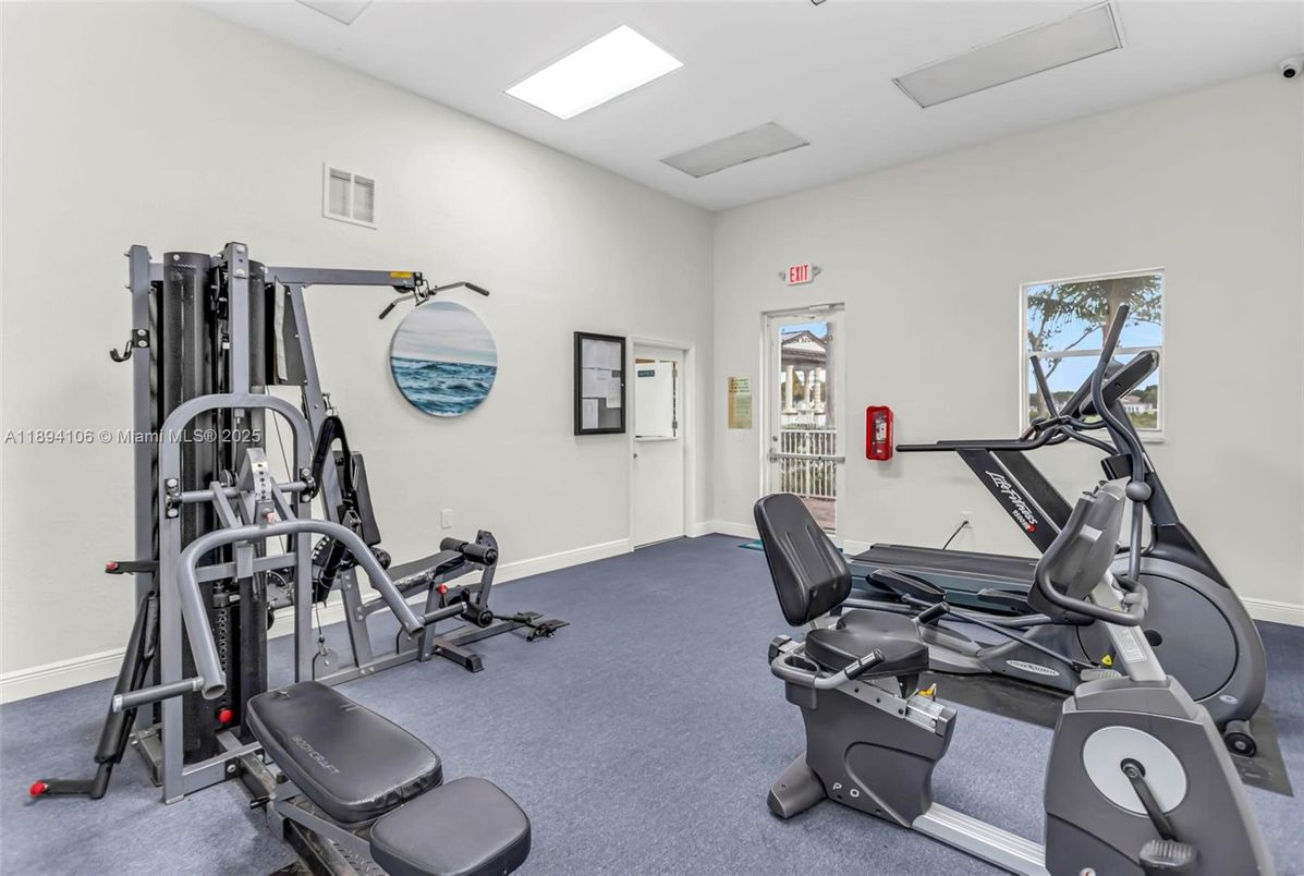 Fitness Equipment, Interior, Recessed Lighting