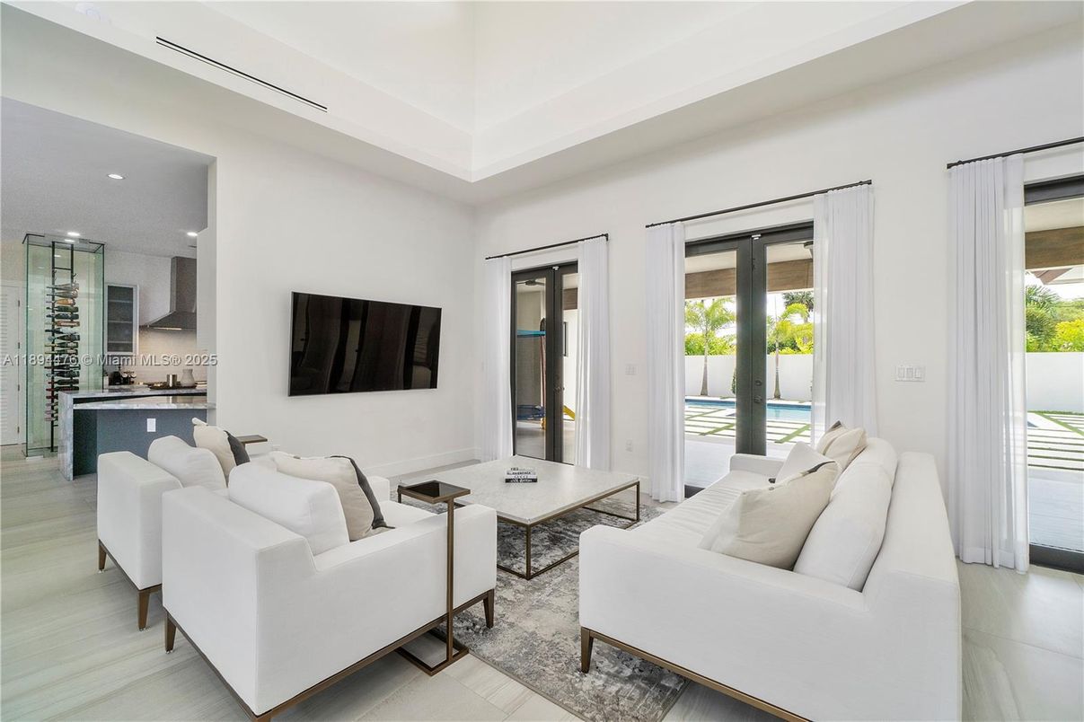 Interior, Living room, Recessed Lighting
