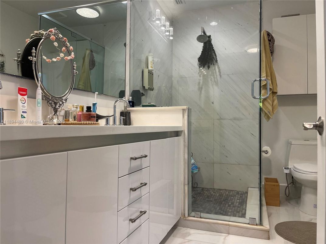 Home Office, Interior, Marble, Recessed Lighting
