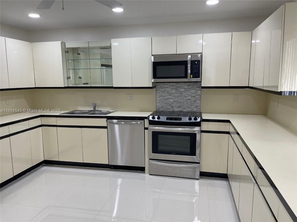 Interior, Kitchen, Recessed Lighting, Stainless Steel Appliances