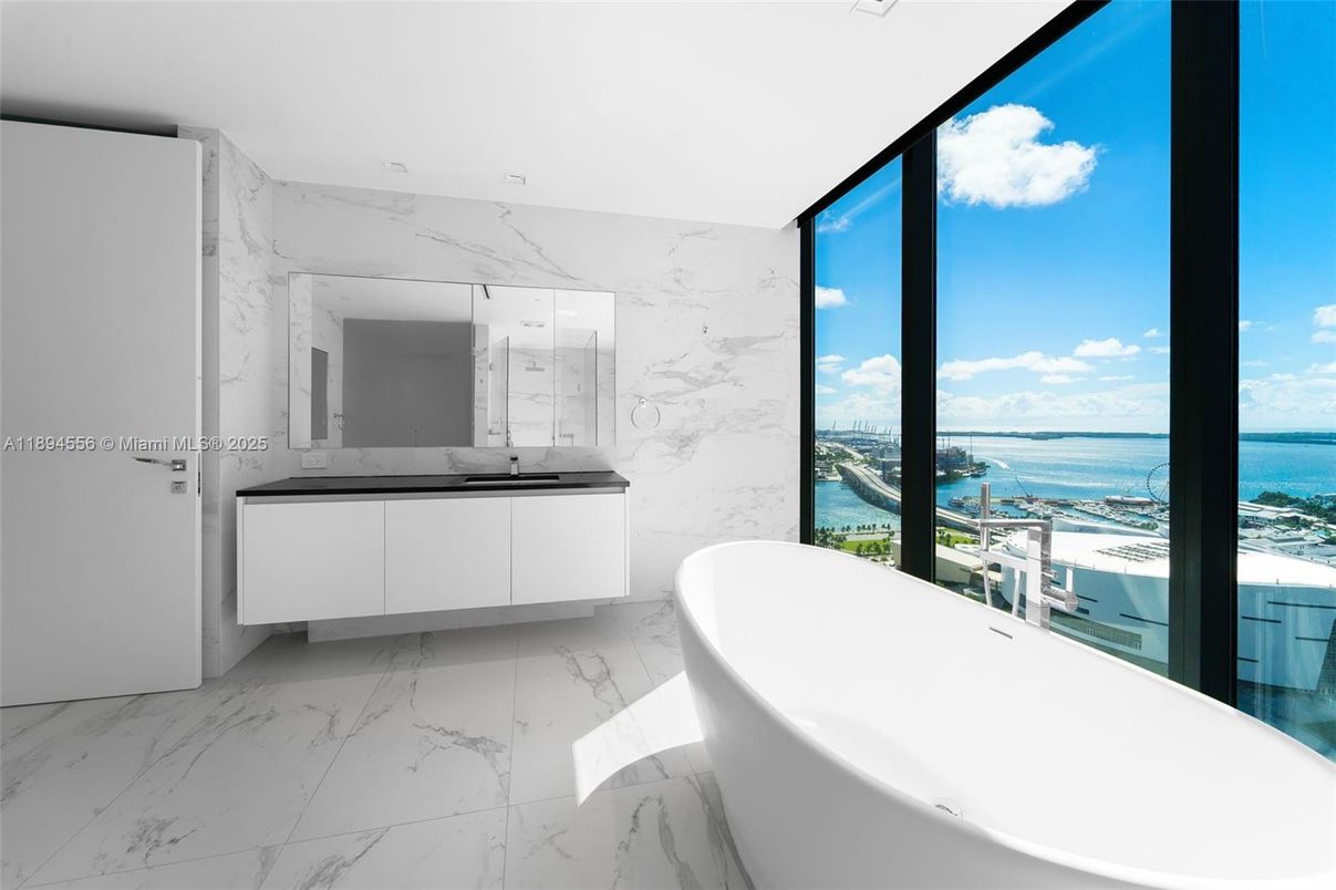 Bathroom, Free Standing Baths, Interior, Marble, Marble Walls, Water
