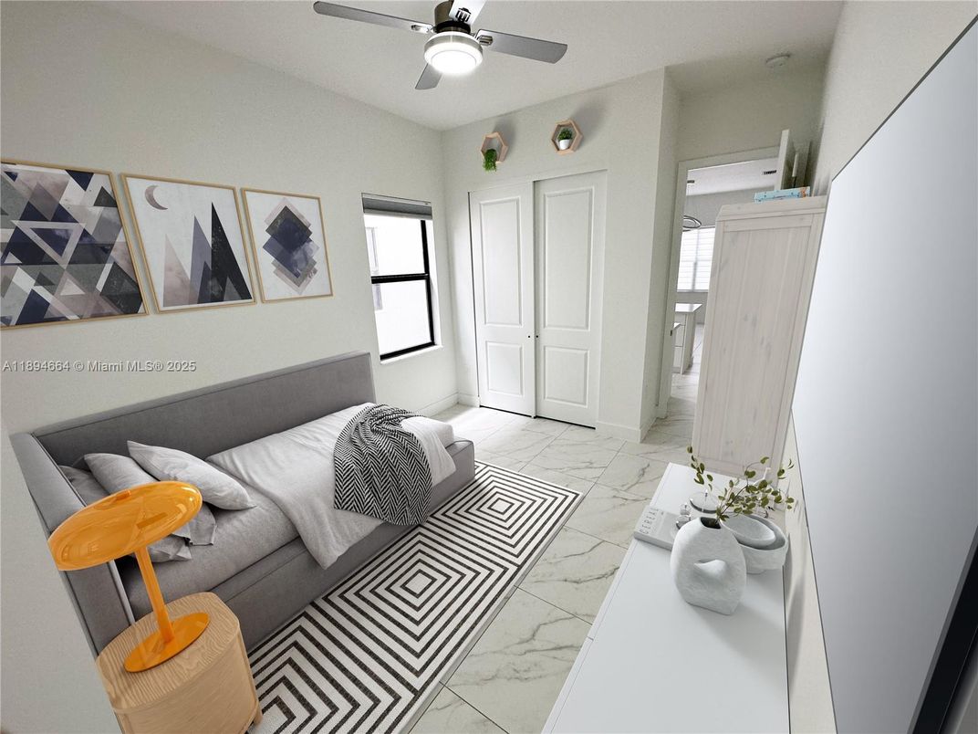 Bedroom, Interior, Marble