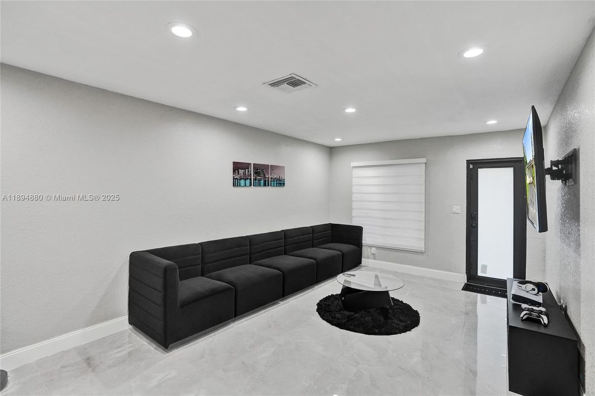 Interior, Living room, Recessed Lighting