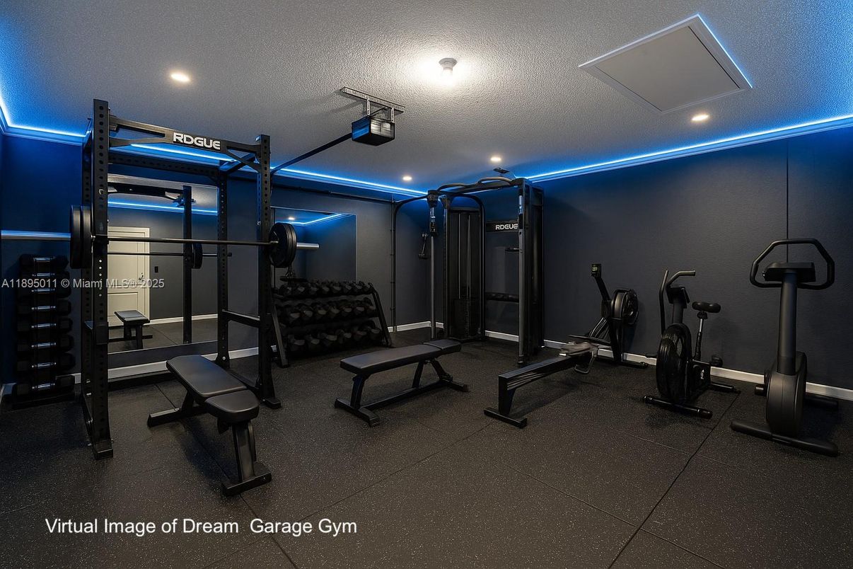 Fitness Equipment, Interior, Recessed Lighting