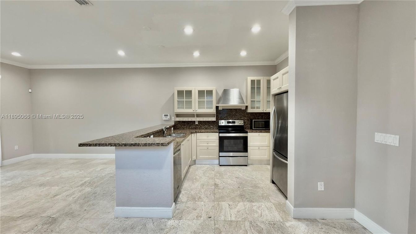 Interior, Kitchen, Recessed Lighting, Stainless Steel Appliances