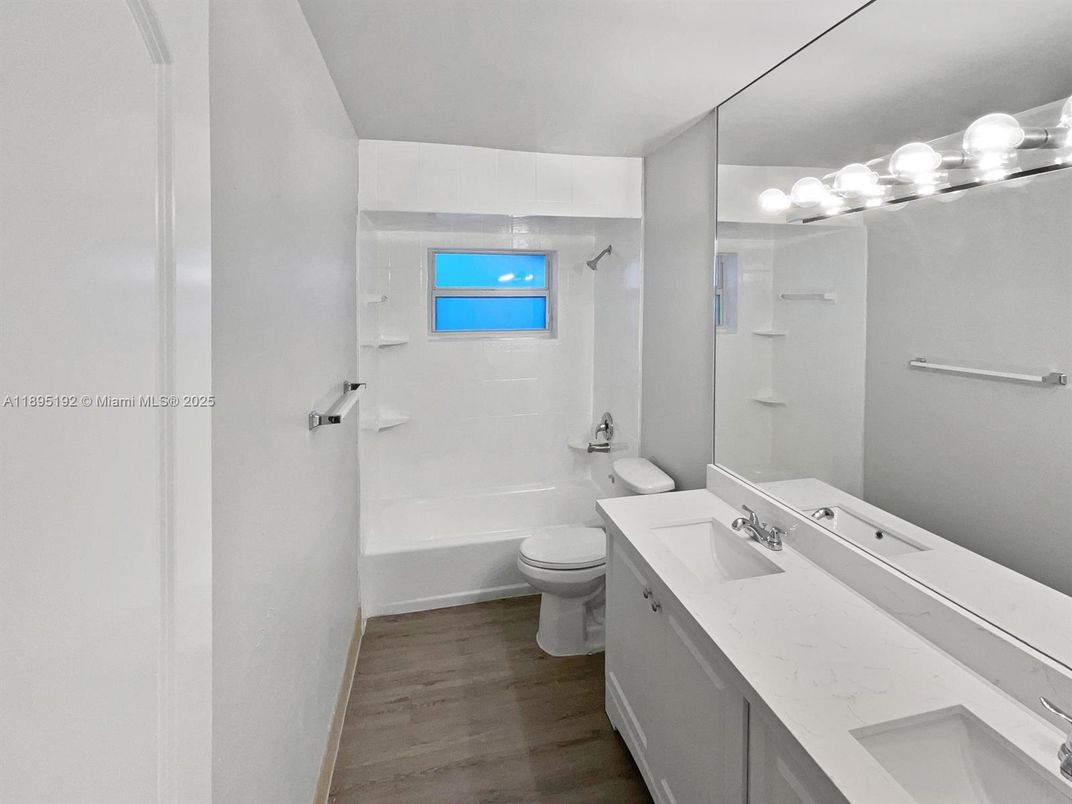 Bathroom, Dual Sink Vanities, Interior, Wood Texture Flooring