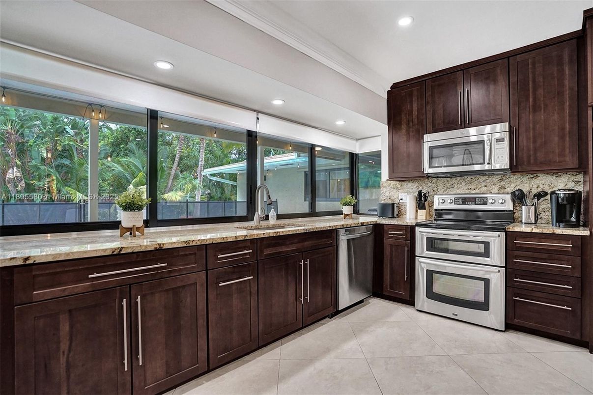Interior, Kitchen, Recessed Lighting, Stainless Steel Appliances