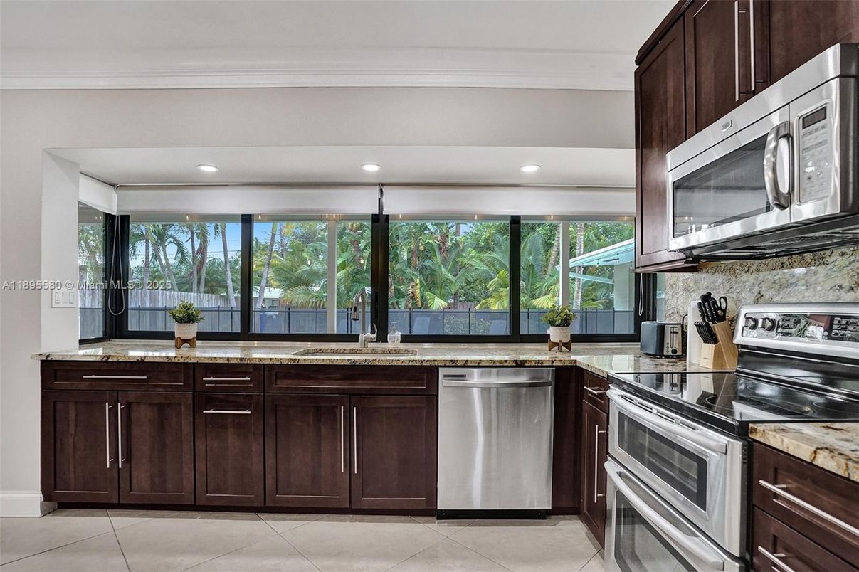 Interior, Kitchen, Recessed Lighting, Stainless Steel Appliances