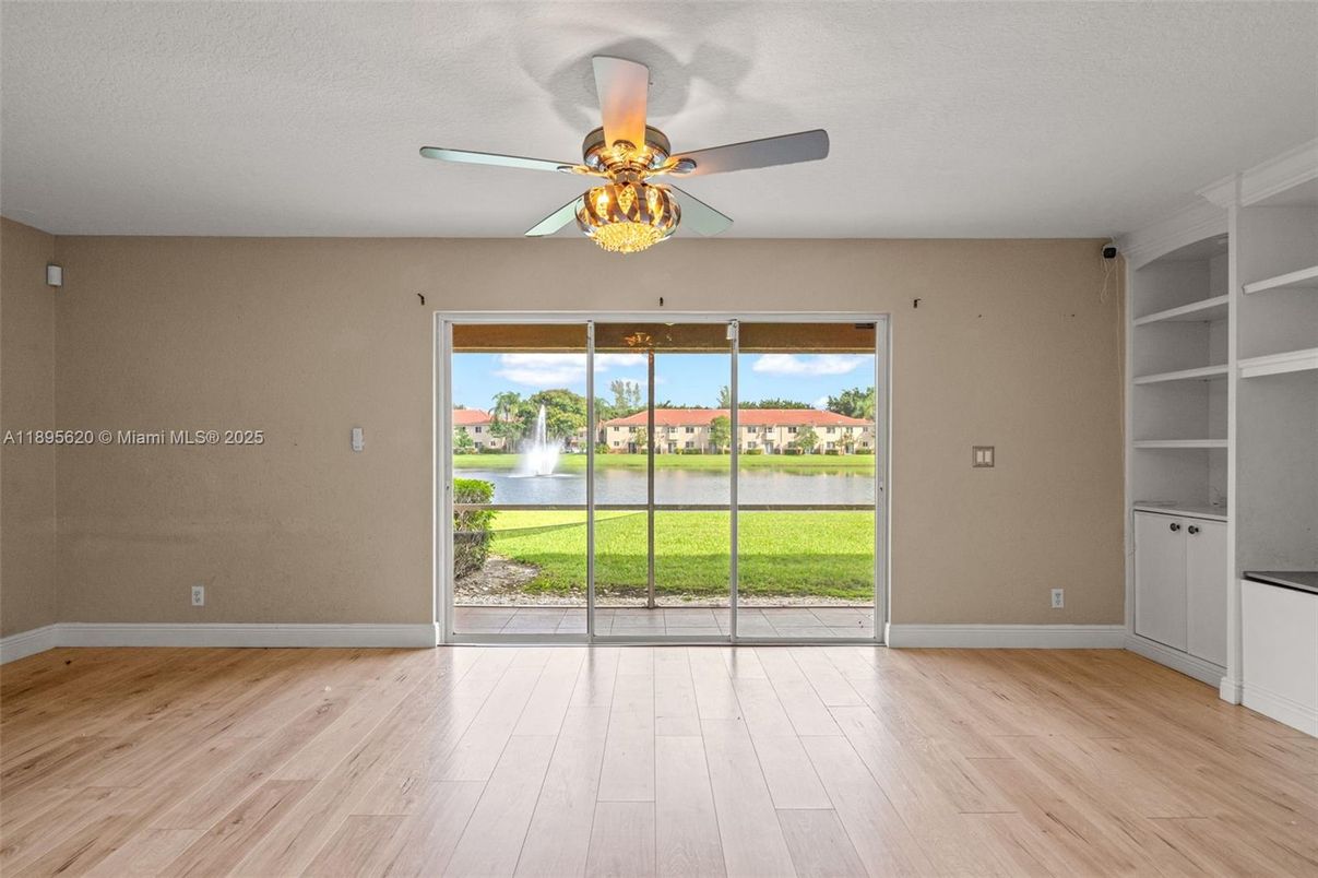 Empty room, Interior, Water, Wood Texture Flooring