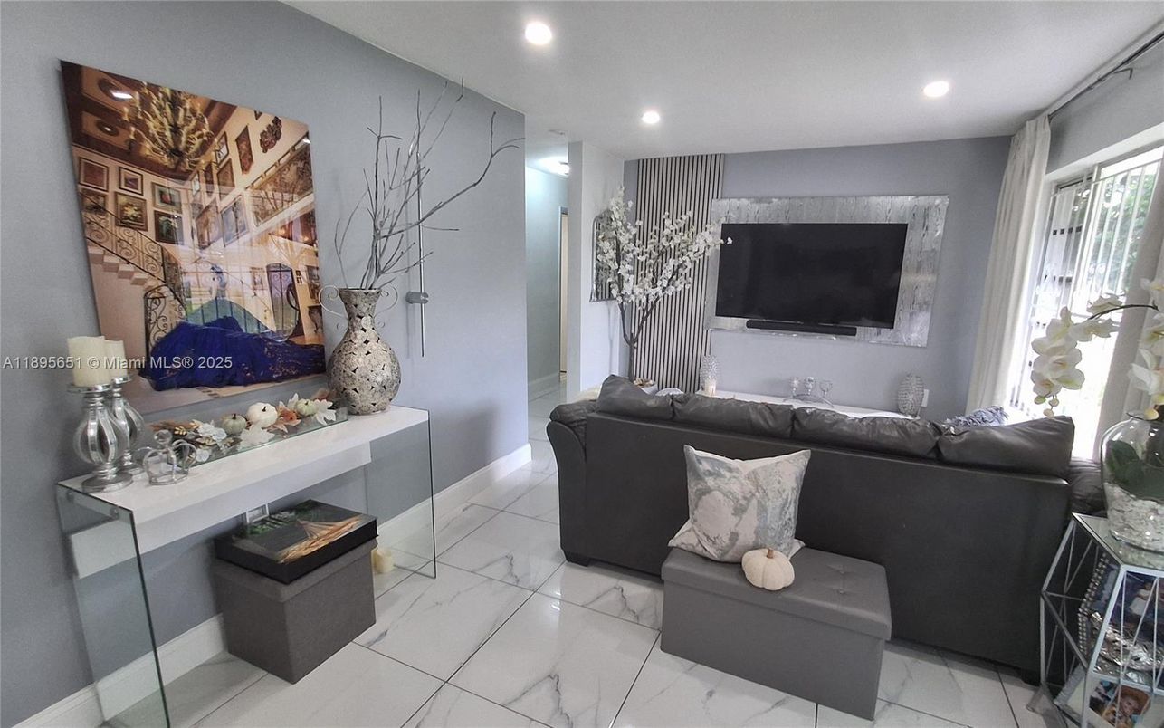 Interior, Living room, Marble, Recessed Lighting