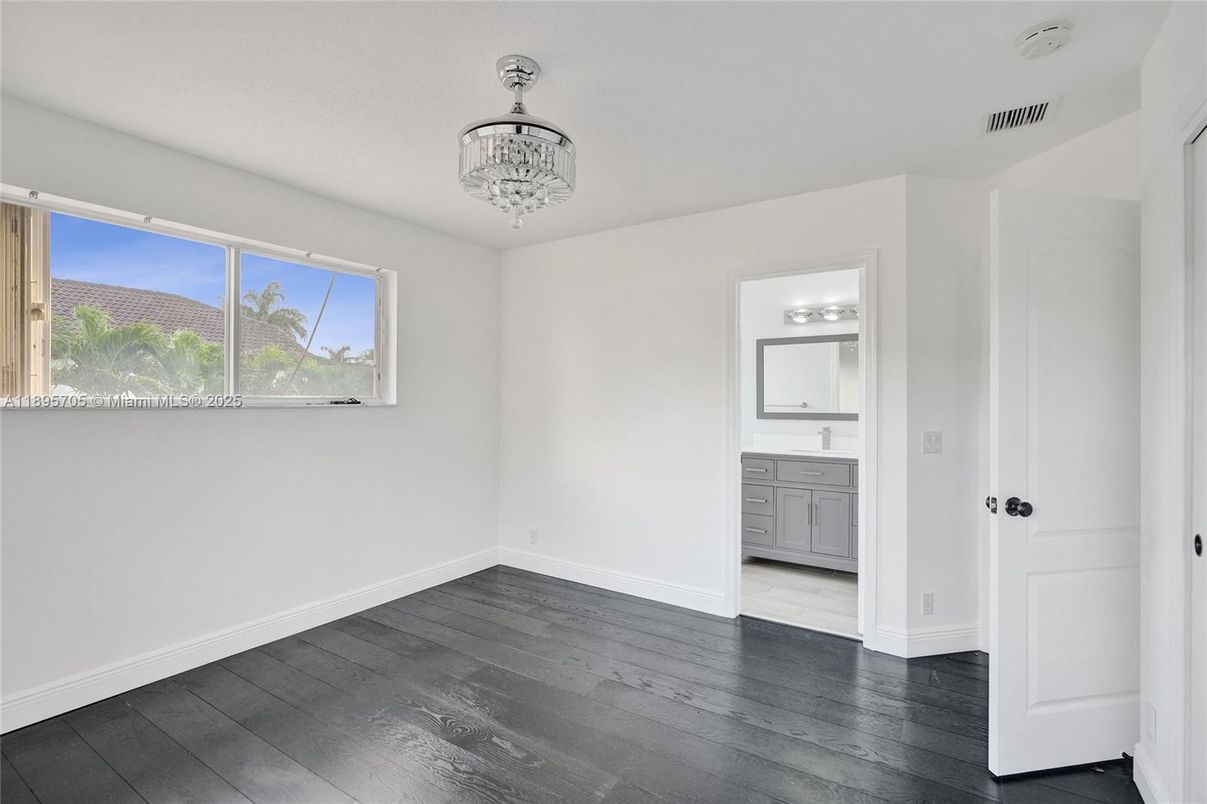 Bathroom, Chandelier, Empty room, Interior, Wood Texture Flooring