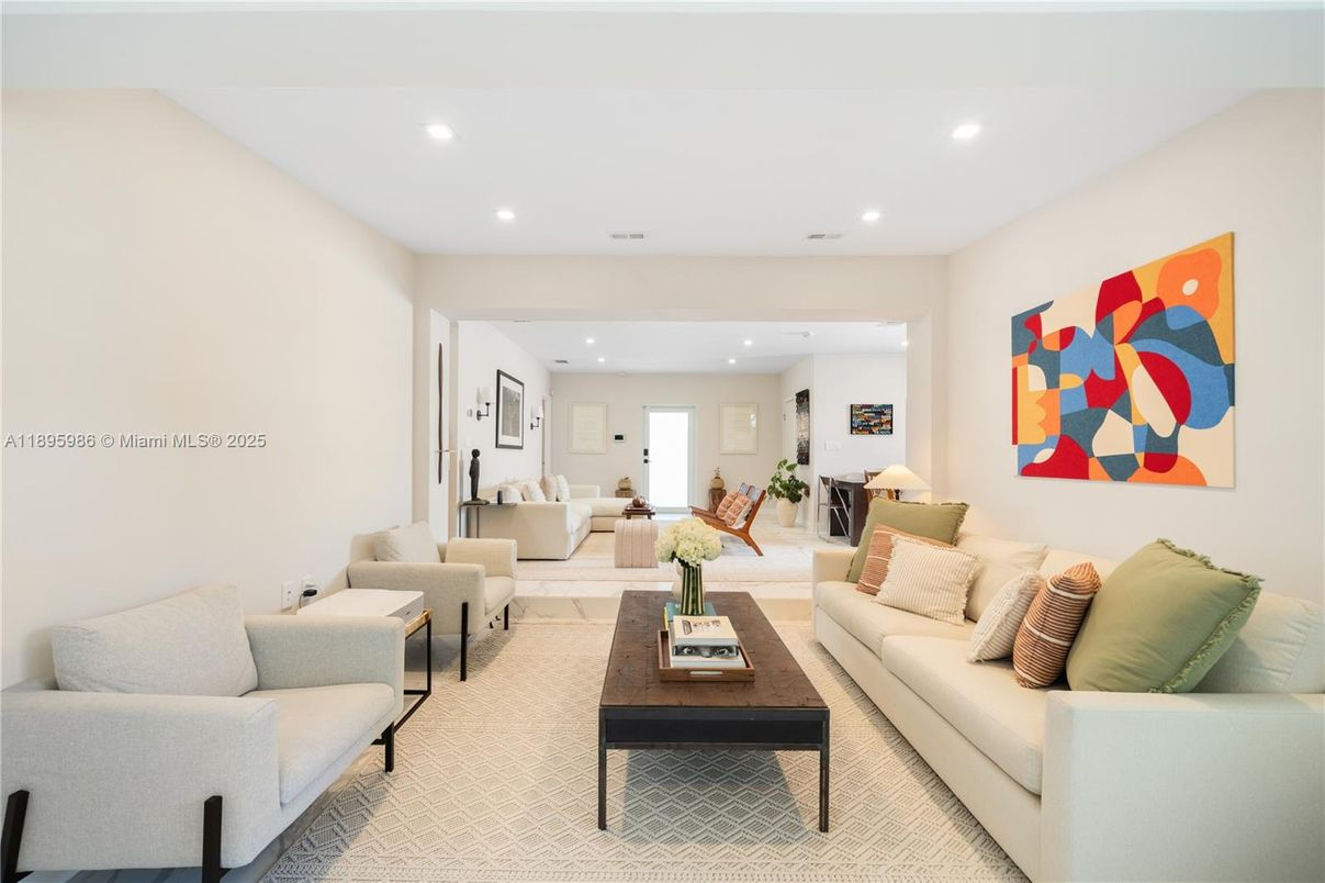 Interior, Living room, Recessed Lighting