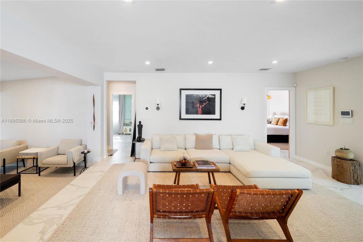 Interior, Living room, Marble, Recessed Lighting