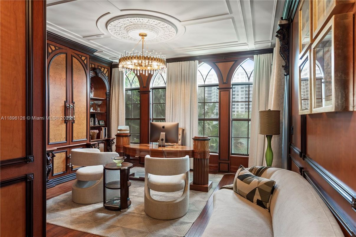 Chandelier, Home Office, Interior, Living room, Wood Texture Flooring