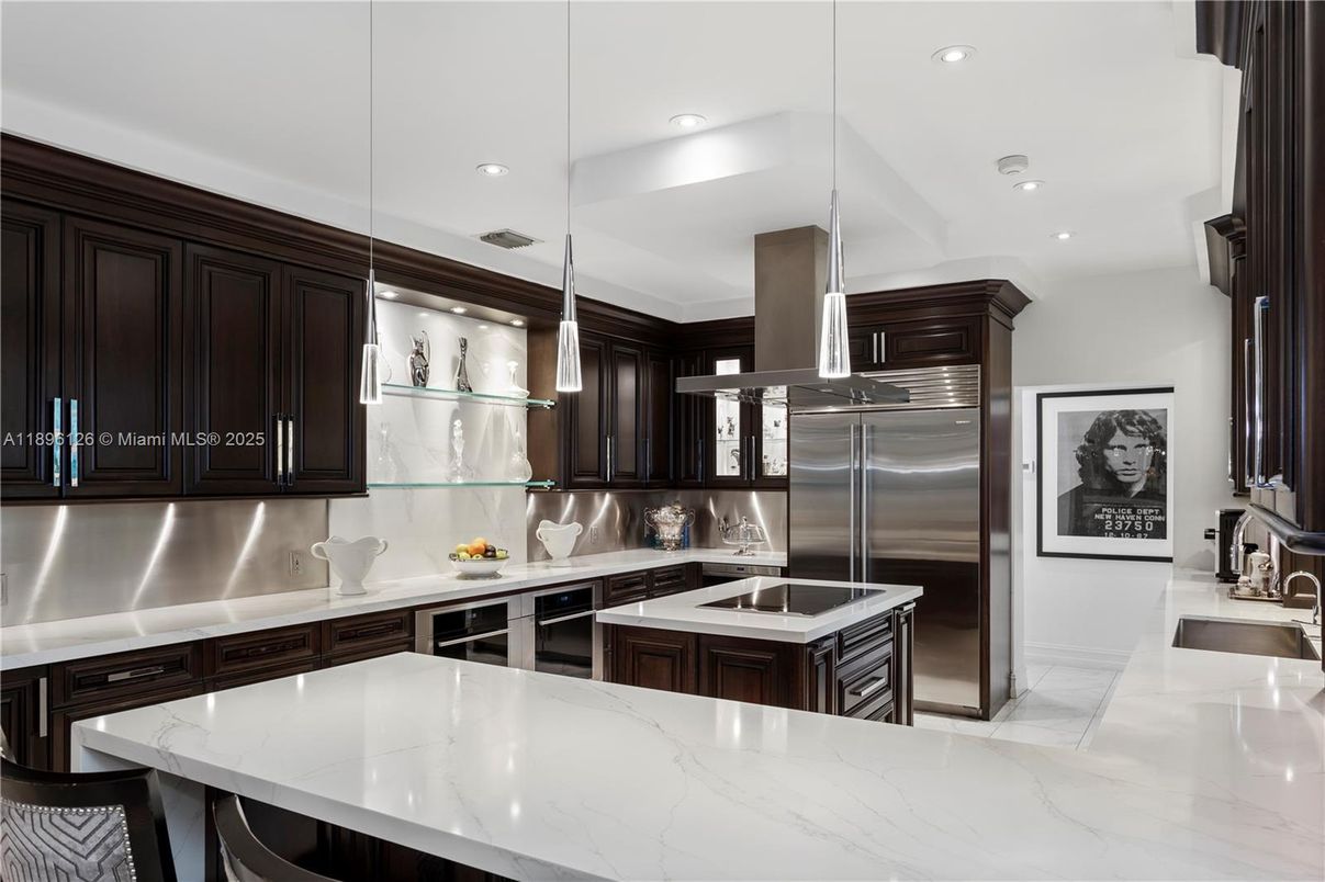 Interior, Kitchen, Pendant Lights, Recessed Lighting, Stainless Steel Appliances